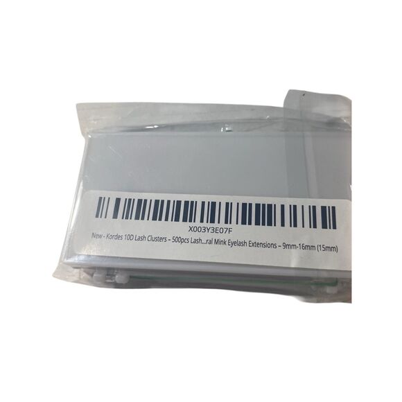 KORDES Black Mink 500 piece Eyelash Clusters 10D Volume C 9mm-16‎ mm (15mm) - Picture 2 of 6